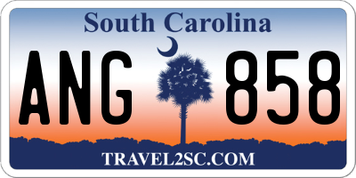 SC license plate ANG858
