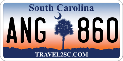 SC license plate ANG860