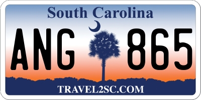 SC license plate ANG865