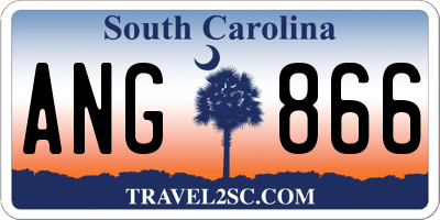 SC license plate ANG866