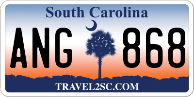 SC license plate ANG868