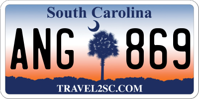 SC license plate ANG869