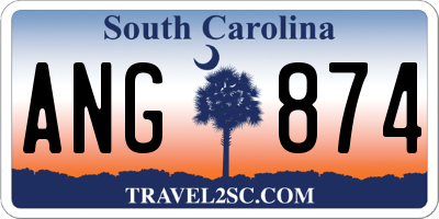 SC license plate ANG874