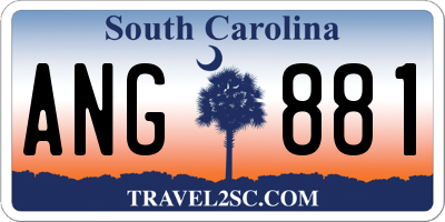 SC license plate ANG881