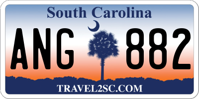 SC license plate ANG882