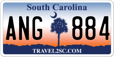 SC license plate ANG884