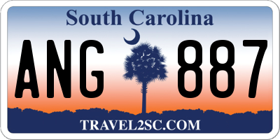 SC license plate ANG887