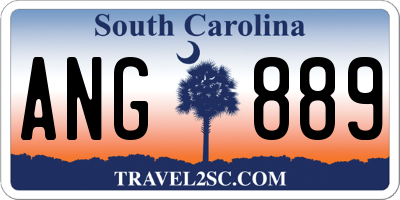 SC license plate ANG889
