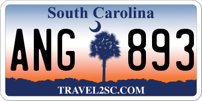 SC license plate ANG893