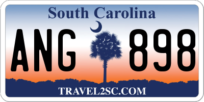 SC license plate ANG898