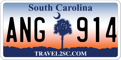SC license plate ANG914
