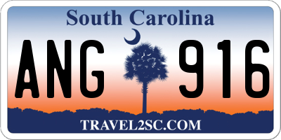 SC license plate ANG916