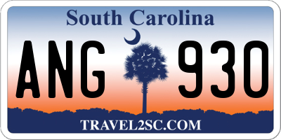 SC license plate ANG930