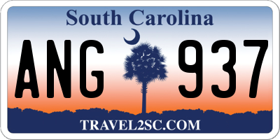 SC license plate ANG937