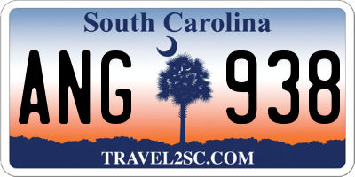 SC license plate ANG938
