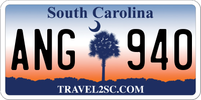 SC license plate ANG940