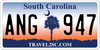 SC license plate ANG947