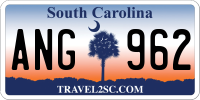 SC license plate ANG962
