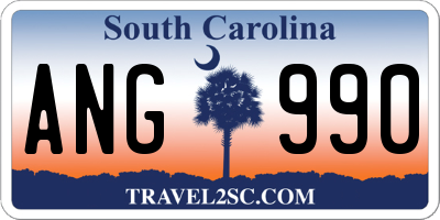 SC license plate ANG990