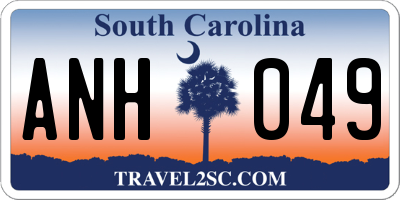 SC license plate ANH049