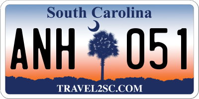 SC license plate ANH051