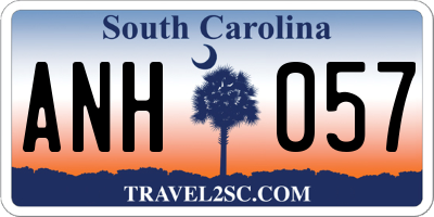 SC license plate ANH057