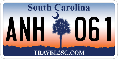 SC license plate ANH061