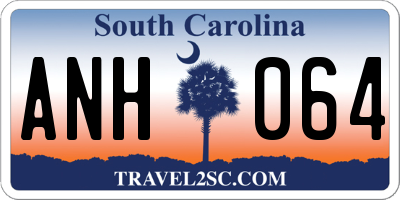 SC license plate ANH064