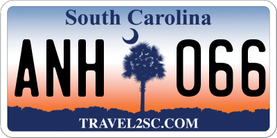 SC license plate ANH066