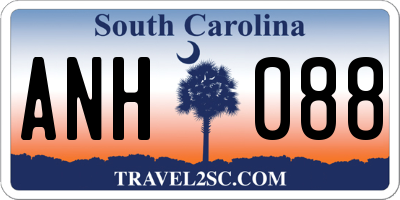 SC license plate ANH088