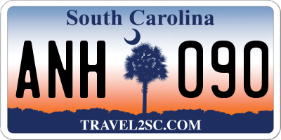 SC license plate ANH090