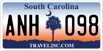 SC license plate ANH098