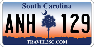 SC license plate ANH129