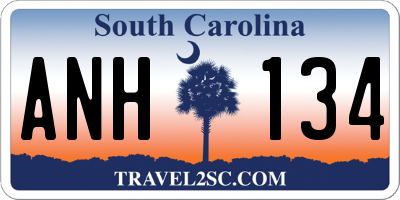 SC license plate ANH134