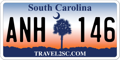 SC license plate ANH146