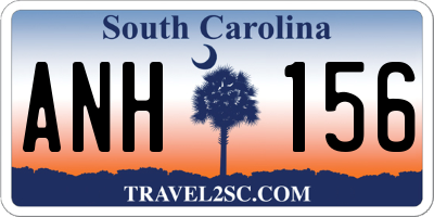 SC license plate ANH156