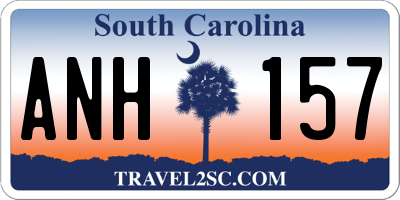 SC license plate ANH157