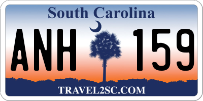 SC license plate ANH159