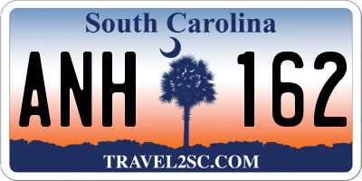 SC license plate ANH162