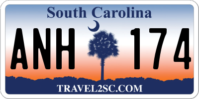 SC license plate ANH174