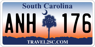 SC license plate ANH176