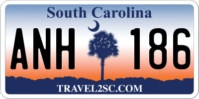 SC license plate ANH186