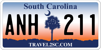 SC license plate ANH211