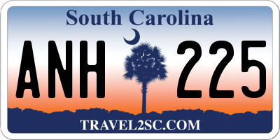 SC license plate ANH225