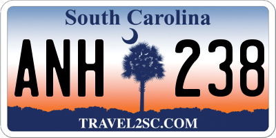 SC license plate ANH238
