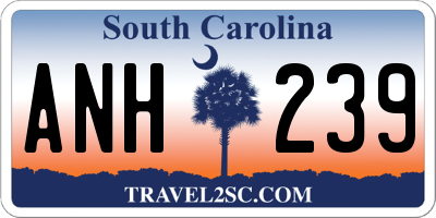 SC license plate ANH239