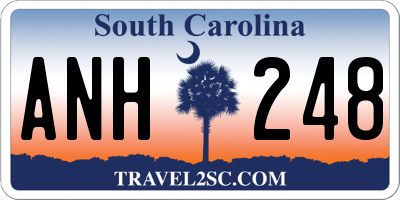 SC license plate ANH248