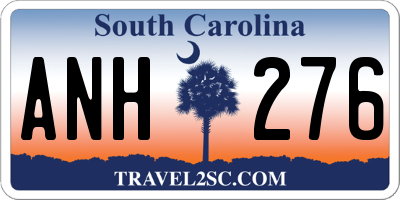 SC license plate ANH276