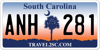 SC license plate ANH281