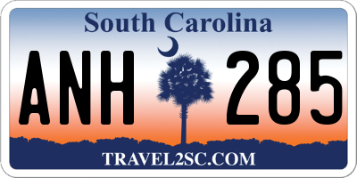 SC license plate ANH285